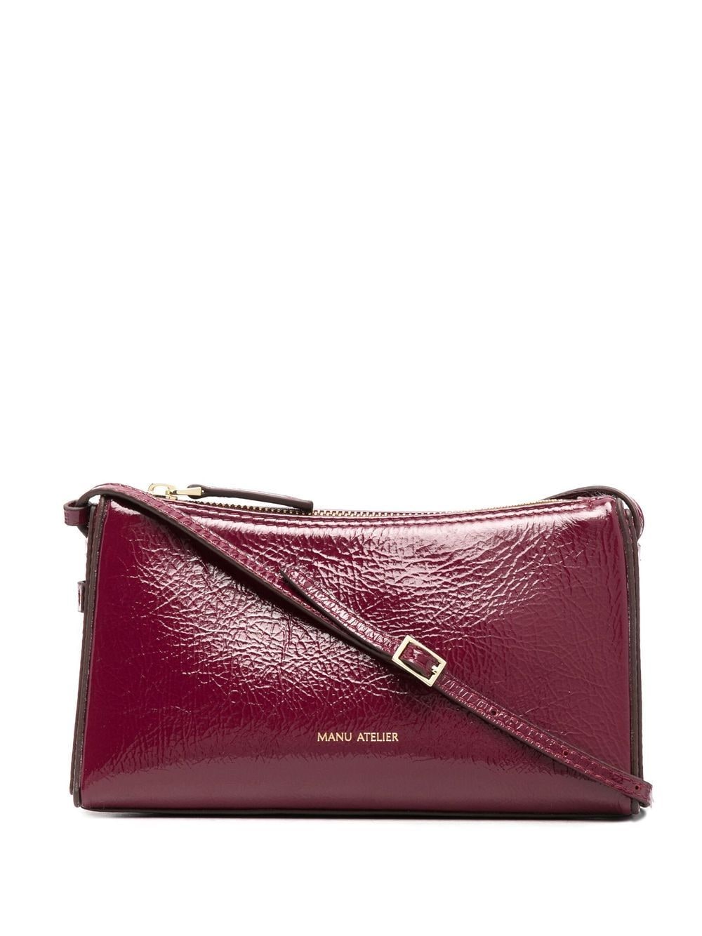 Manu Atelier MANU ATELIER- Mini Prism Leather Shoulder Bag