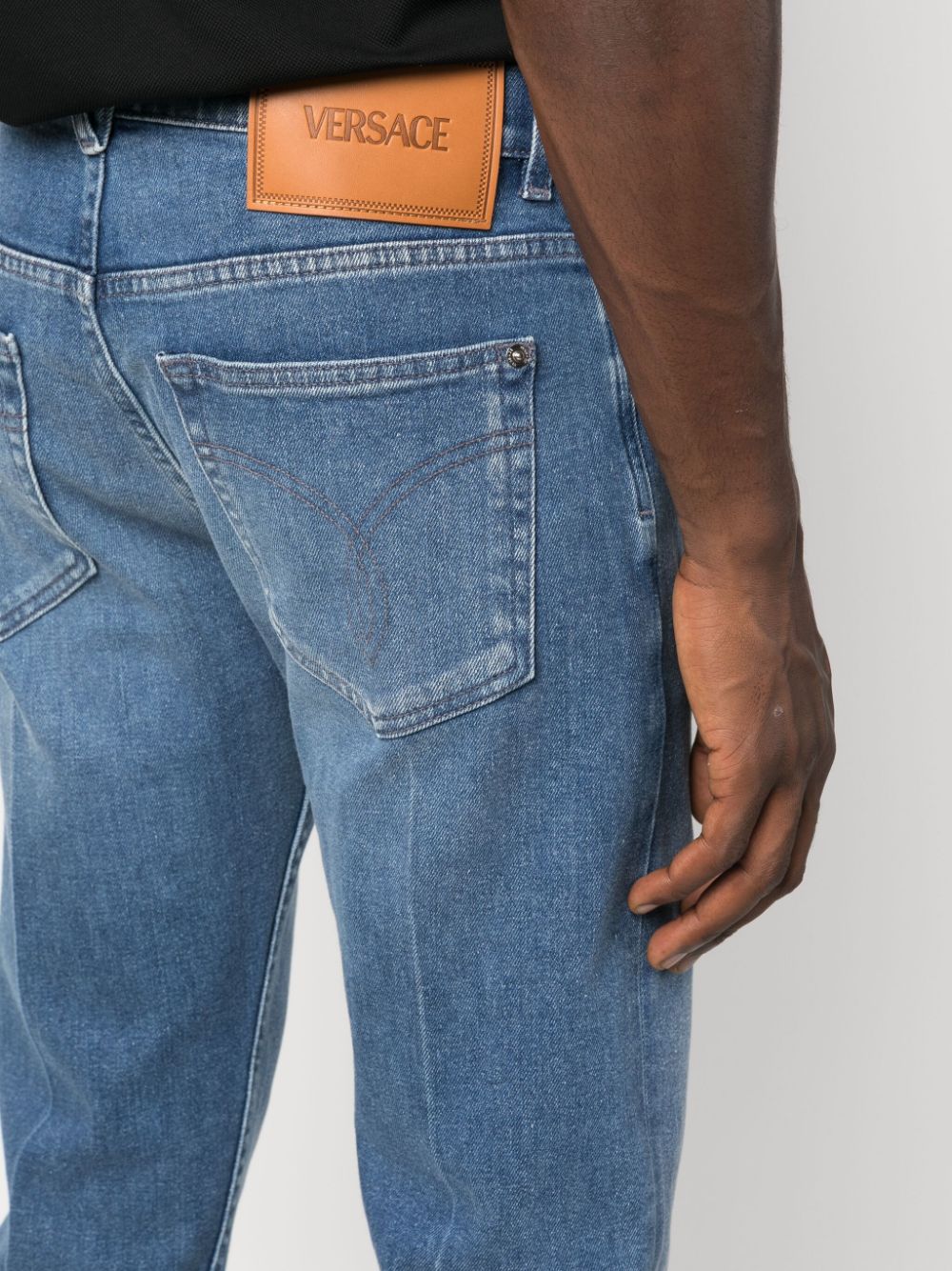 Versace VERSACE- Straight Leg Denim Jeans