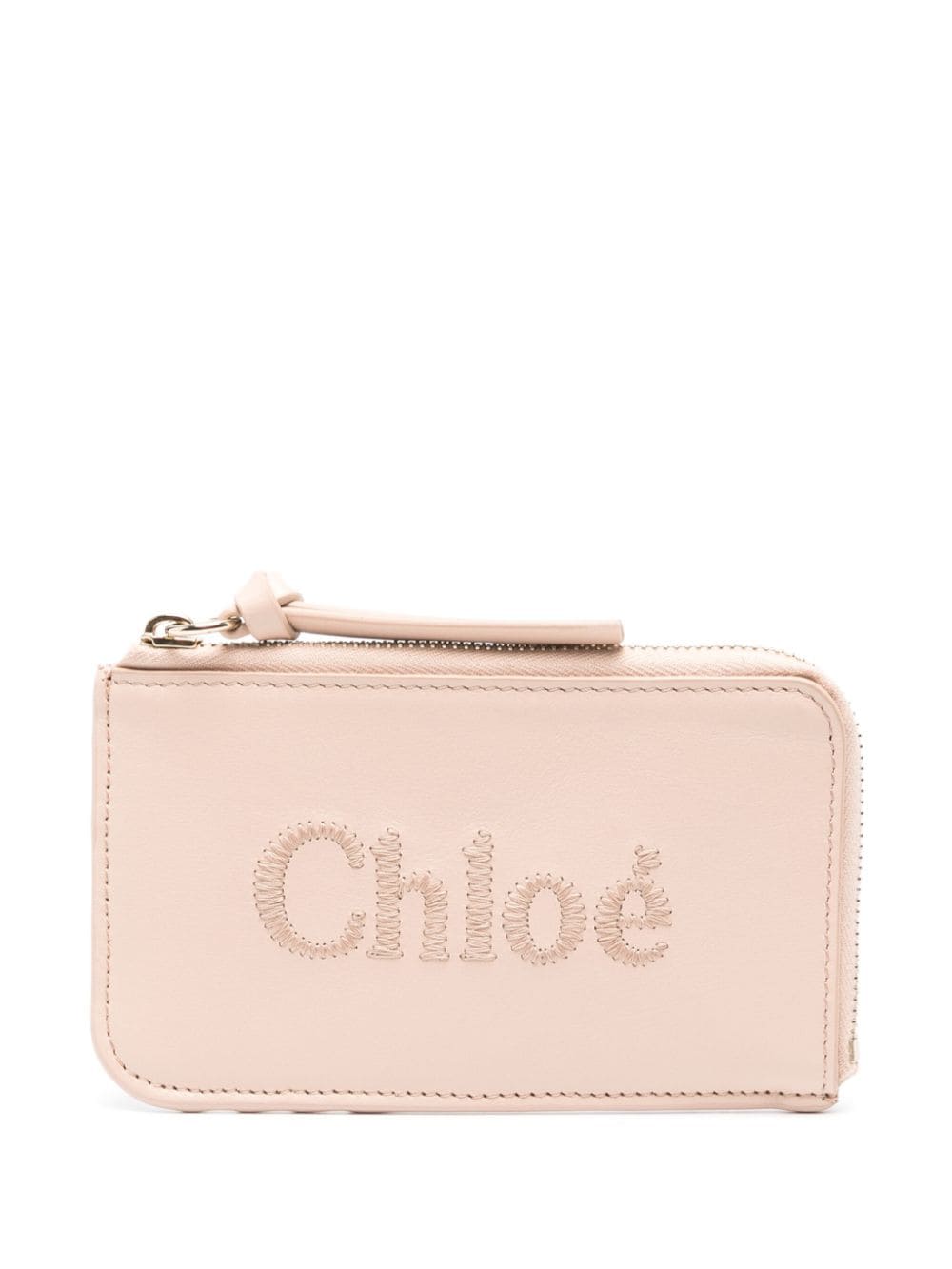 Chloé CHLOÉ- Chloé Sense Leather Zipped Card Holder