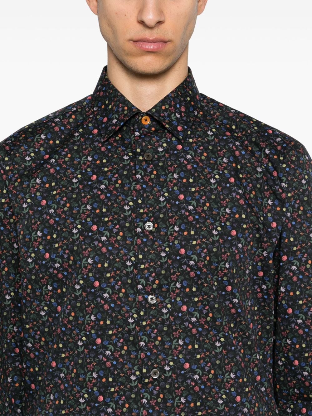 Paul Smith PAUL SMITH- Printed Cotton Shirt