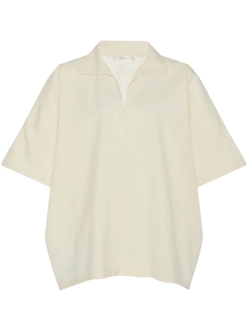 The Row THE ROW- Wen Wool And Silk Polo Shirt