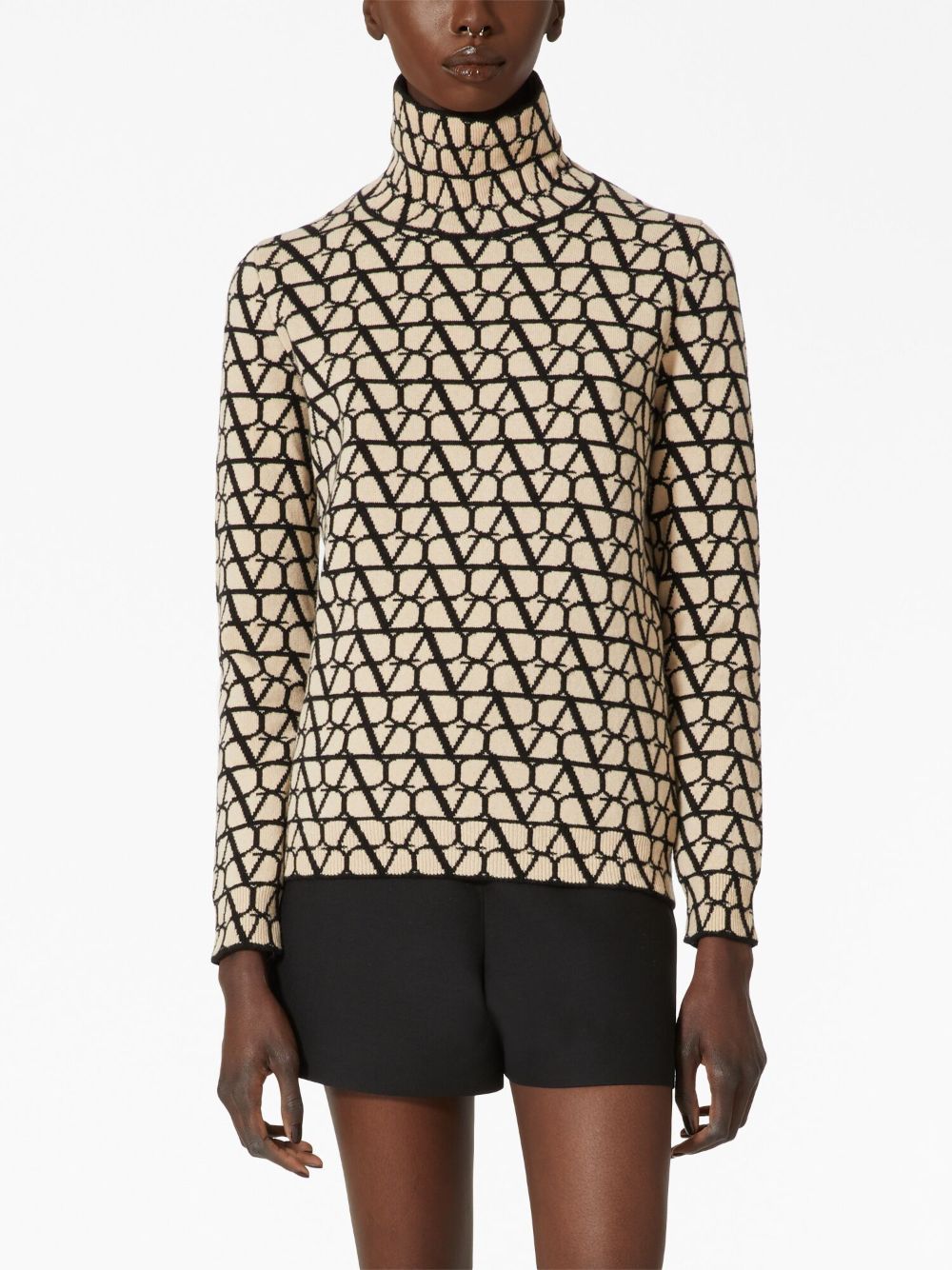 Valentino VALENTINO- Toile Iconographe Turtle-neck Sweater