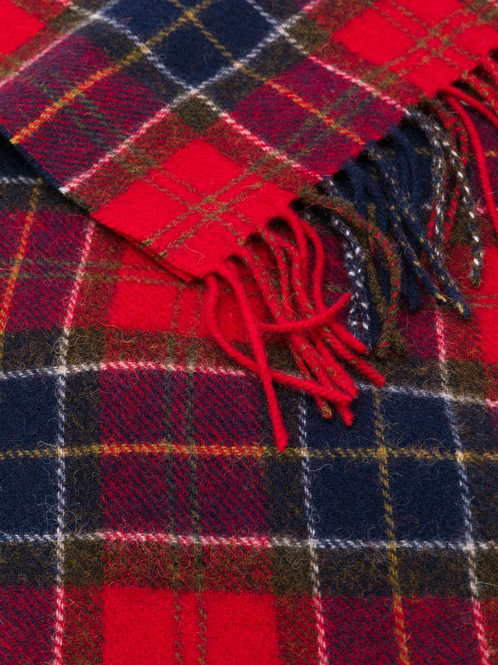 Barbour BARBOUR- Wool Scarf With Tartan Motif