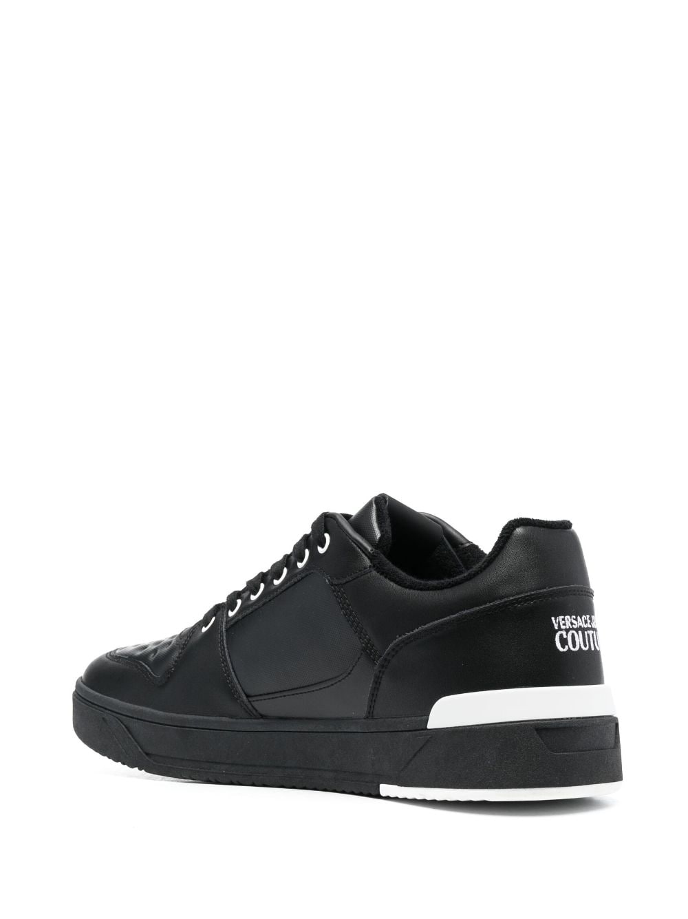 Versace Jeans Couture VERSACE JEANS COUTURE- Leather Sneaker With Logo