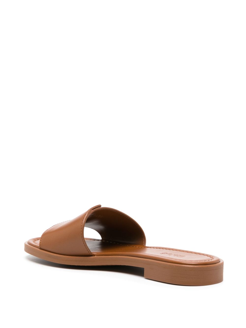 Chloé CHLOÉ- Marcie Leather Flat Sandals