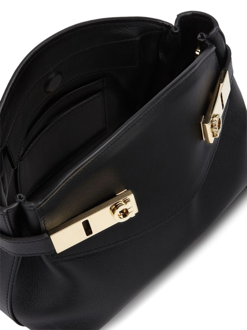 Ferragamo FERRAGAMO- Hug Small Leather Shoulder Bag