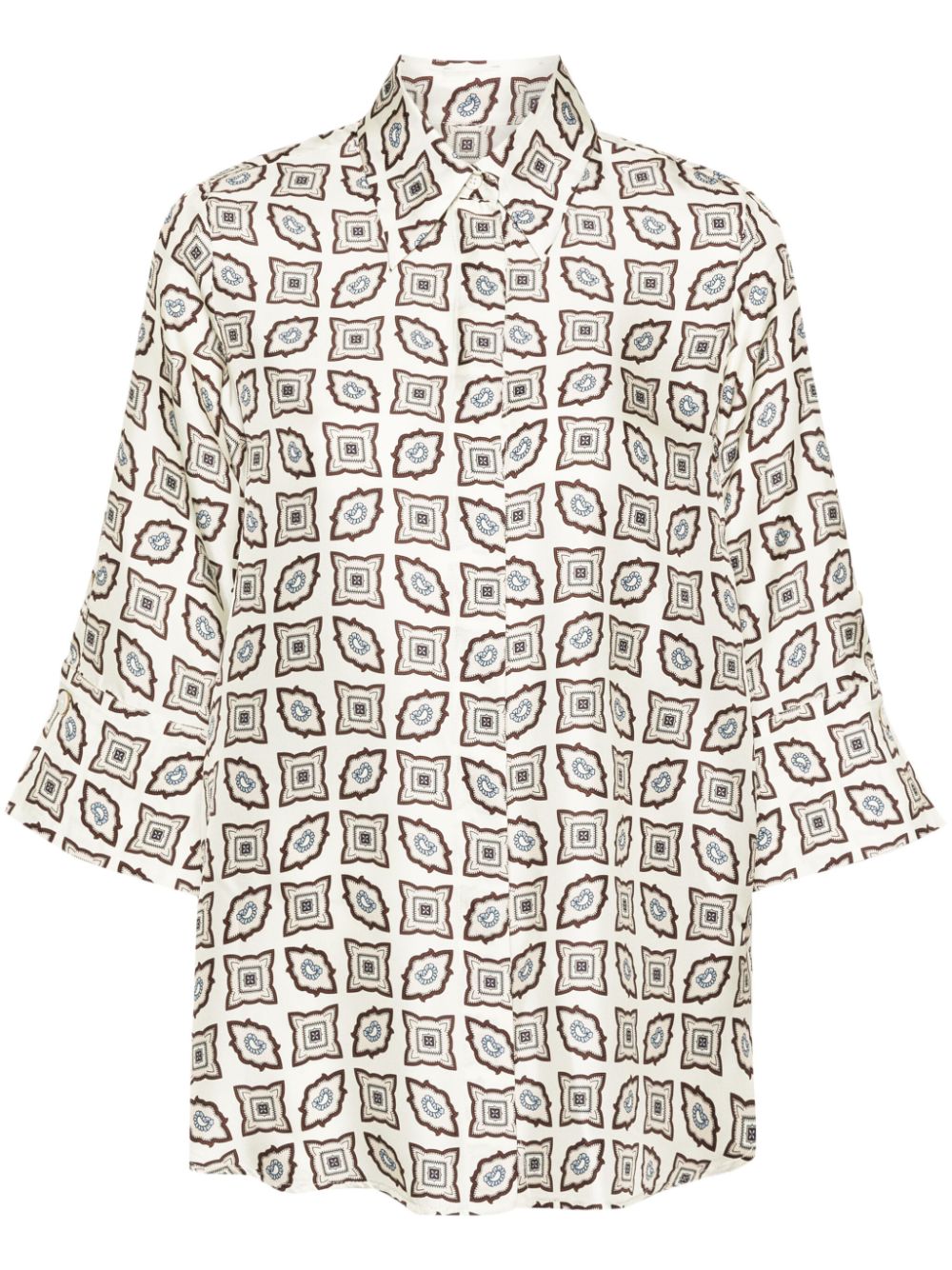 Alberto Biani ALBERTO BIANI- Printed Silk Shirt