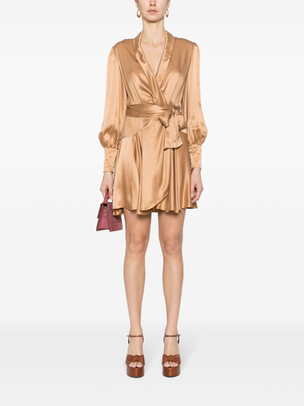 Zimmermann ZIMMERMANN- Silk Wrap Mini Dress