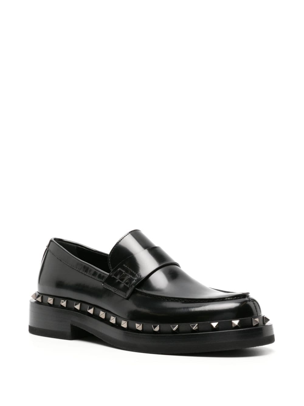 VALENTINO GARAVANI VALENTINO GARAVANI- Rockstud M-way Leather Loafers