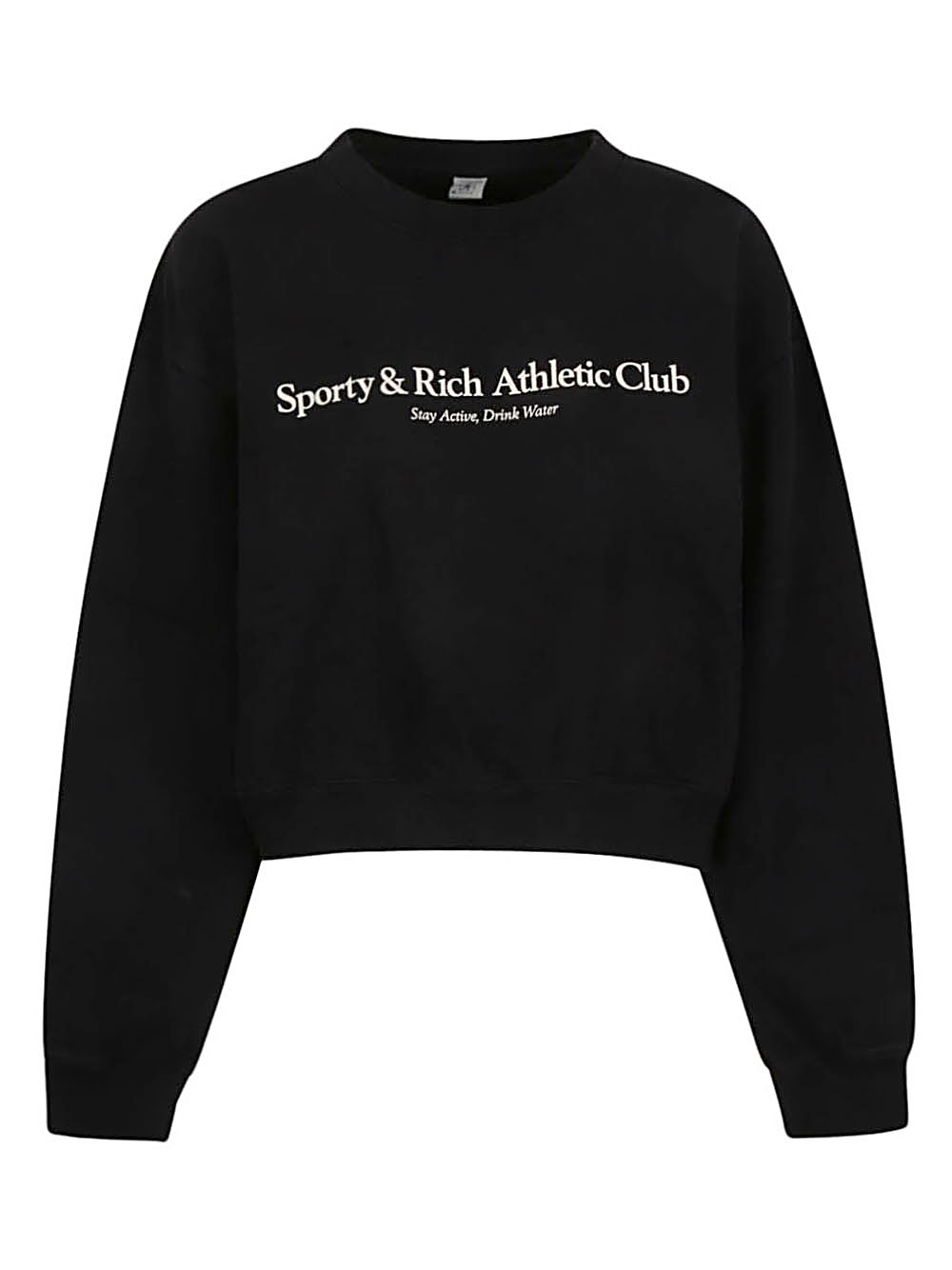 Sporty & Rich SPORTY & RICH- Athletic Club Cropped Cotton Sweatshirt