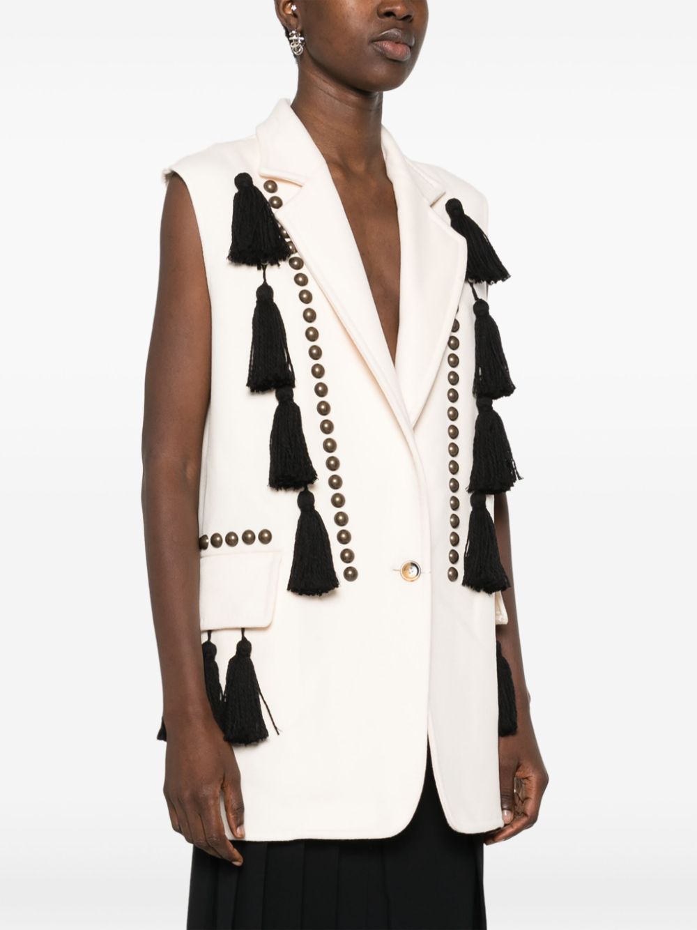 Max Mara MAX MARA- Studded Wool Vest