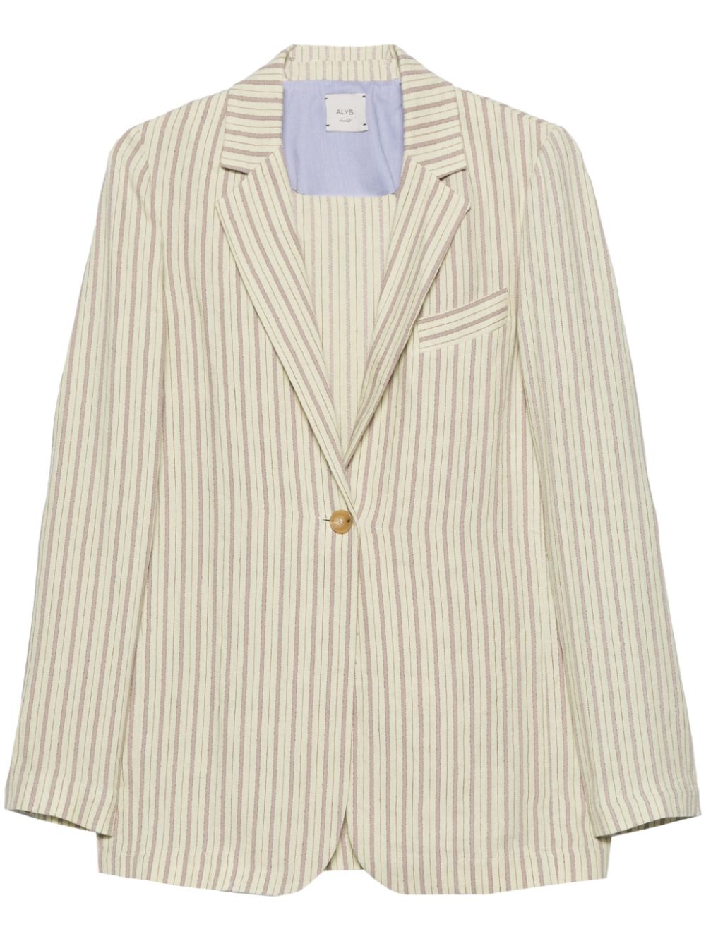 Alysi ALYSI- Striped Single-breasted Blazer