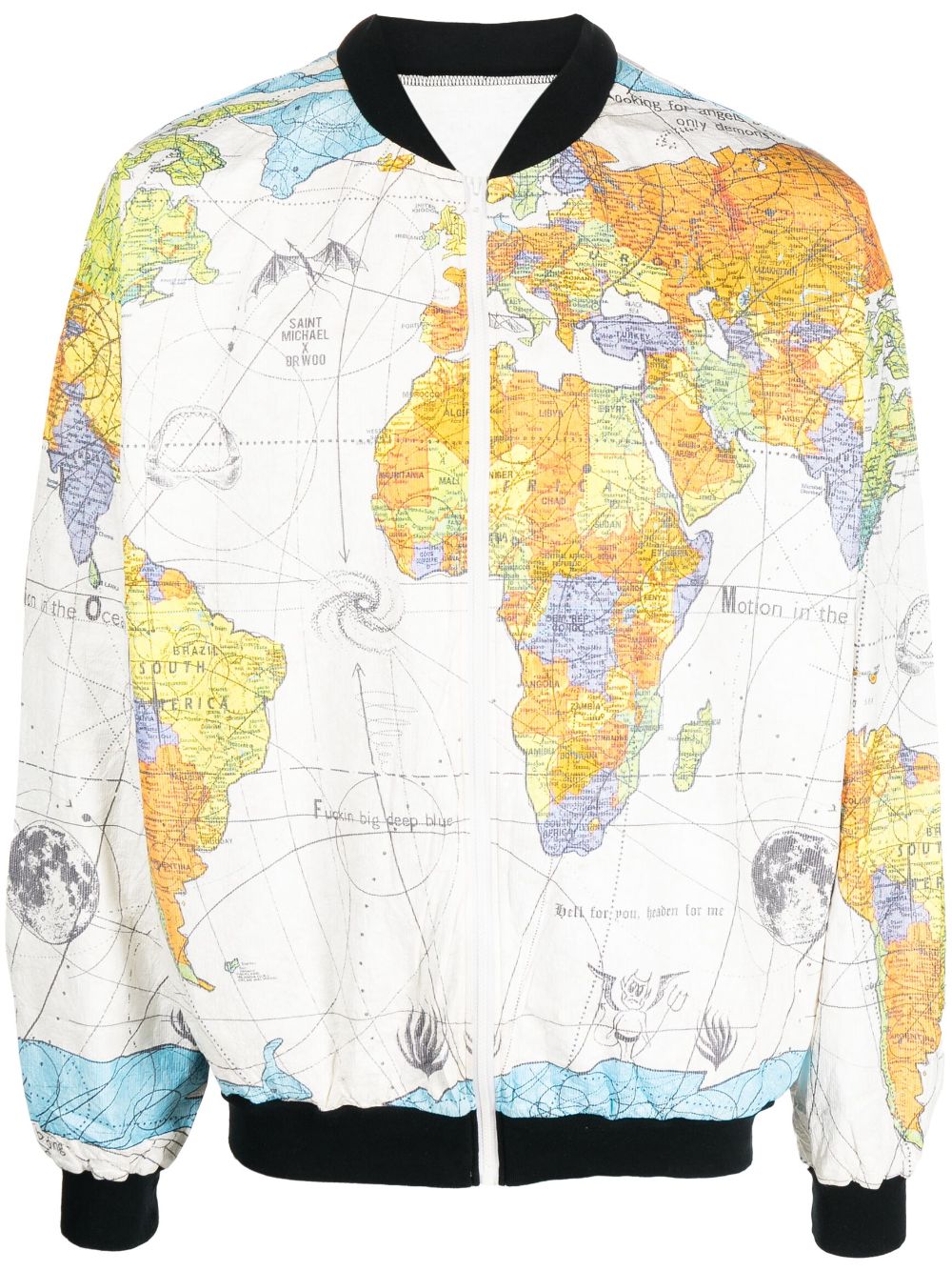 Saint Mxxxxxx SAINT MXXXXXX- World Map Print Jacket