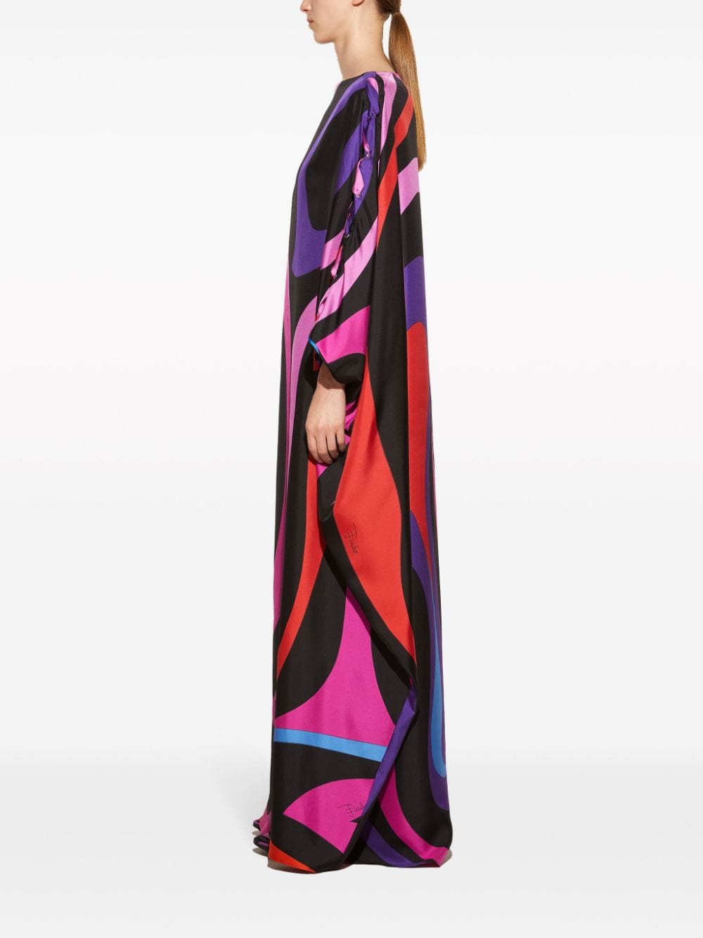 pucci PUCCI- Printed Silk Caftan Dress