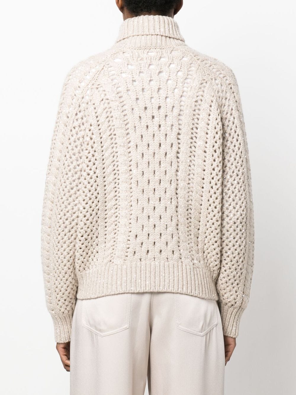 Brunello Cucinelli BRUNELLO CUCINELLI- Cashmere Blend Turtleneck Sweater