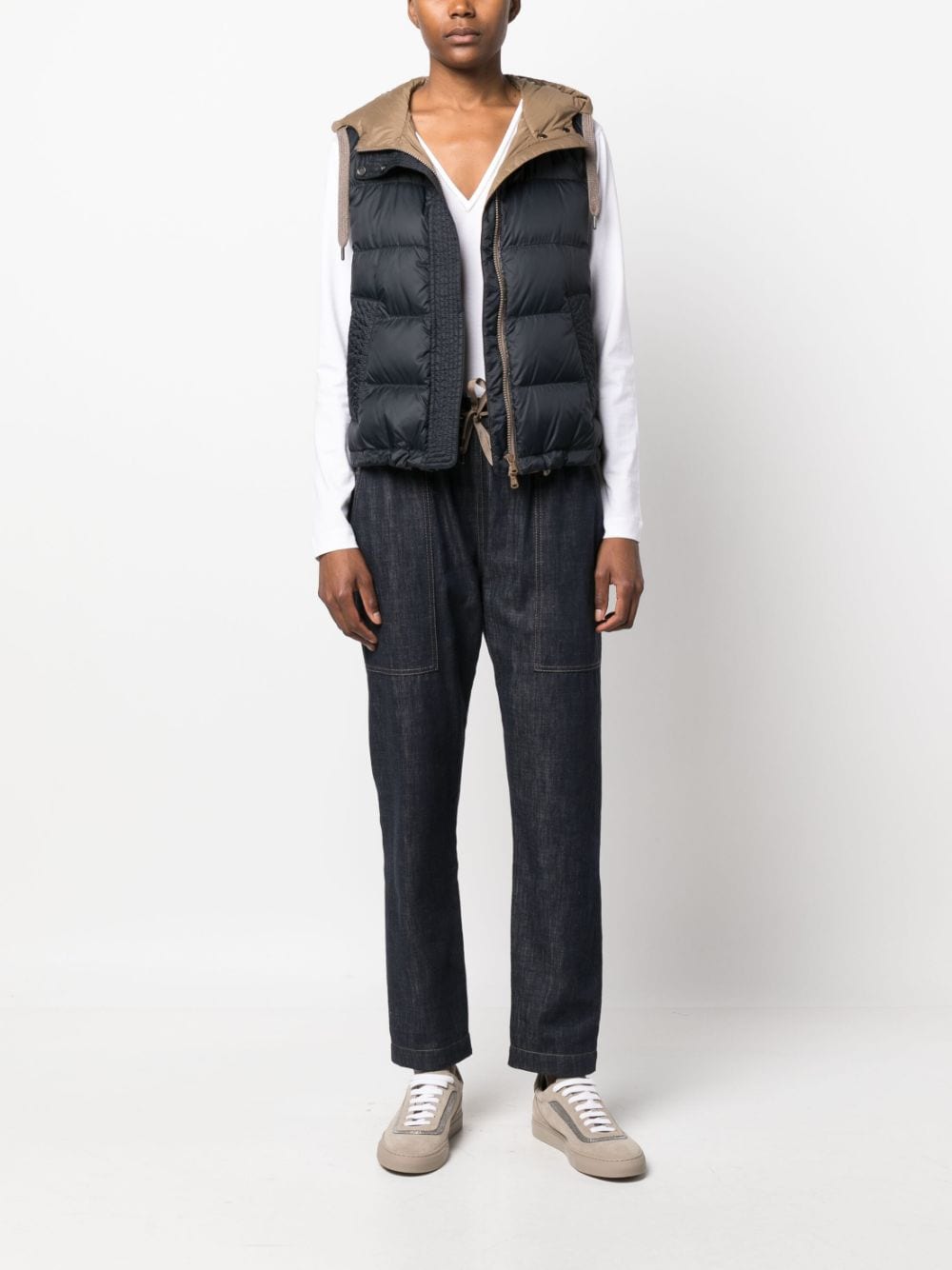 Brunello Cucinelli BRUNELLO CUCINELLI- Padded Hooded Vest