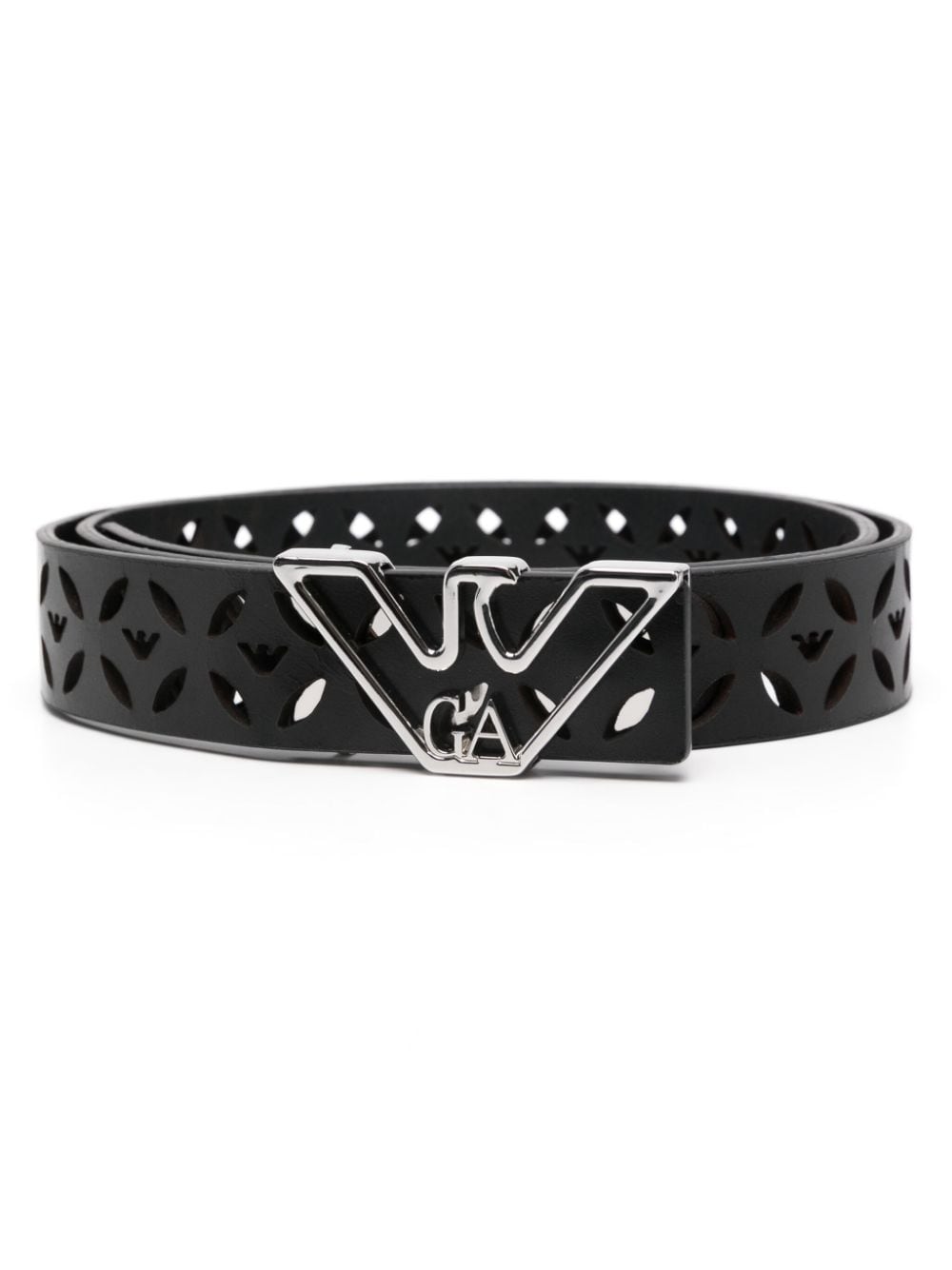 Emporio Armani EMPORIO ARMANI- Perforated Leather Belt