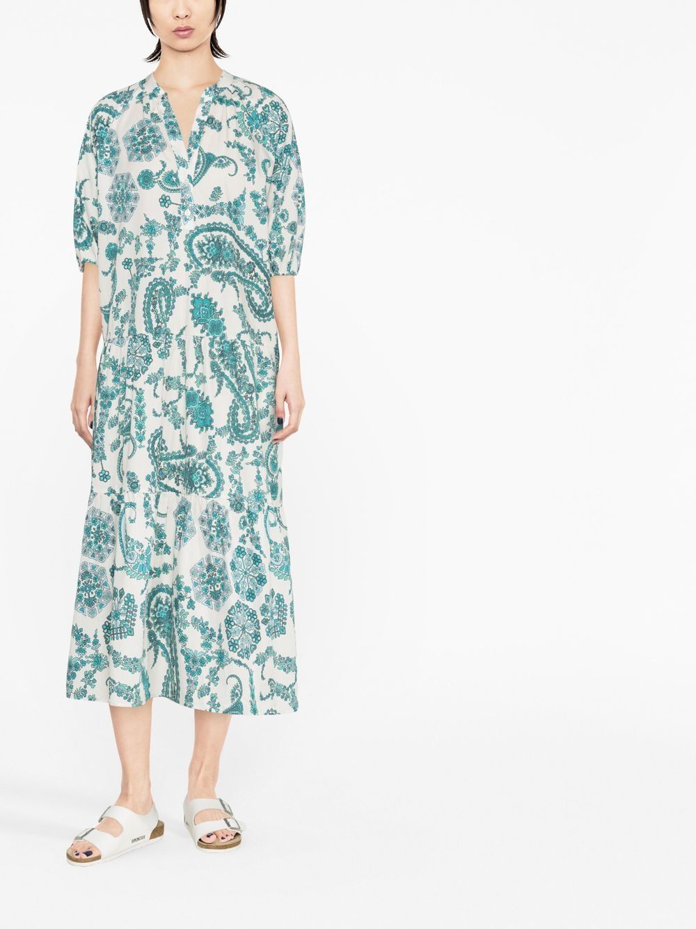 Woolrich WOOLRICH- Printed Cotton Poplin Dress