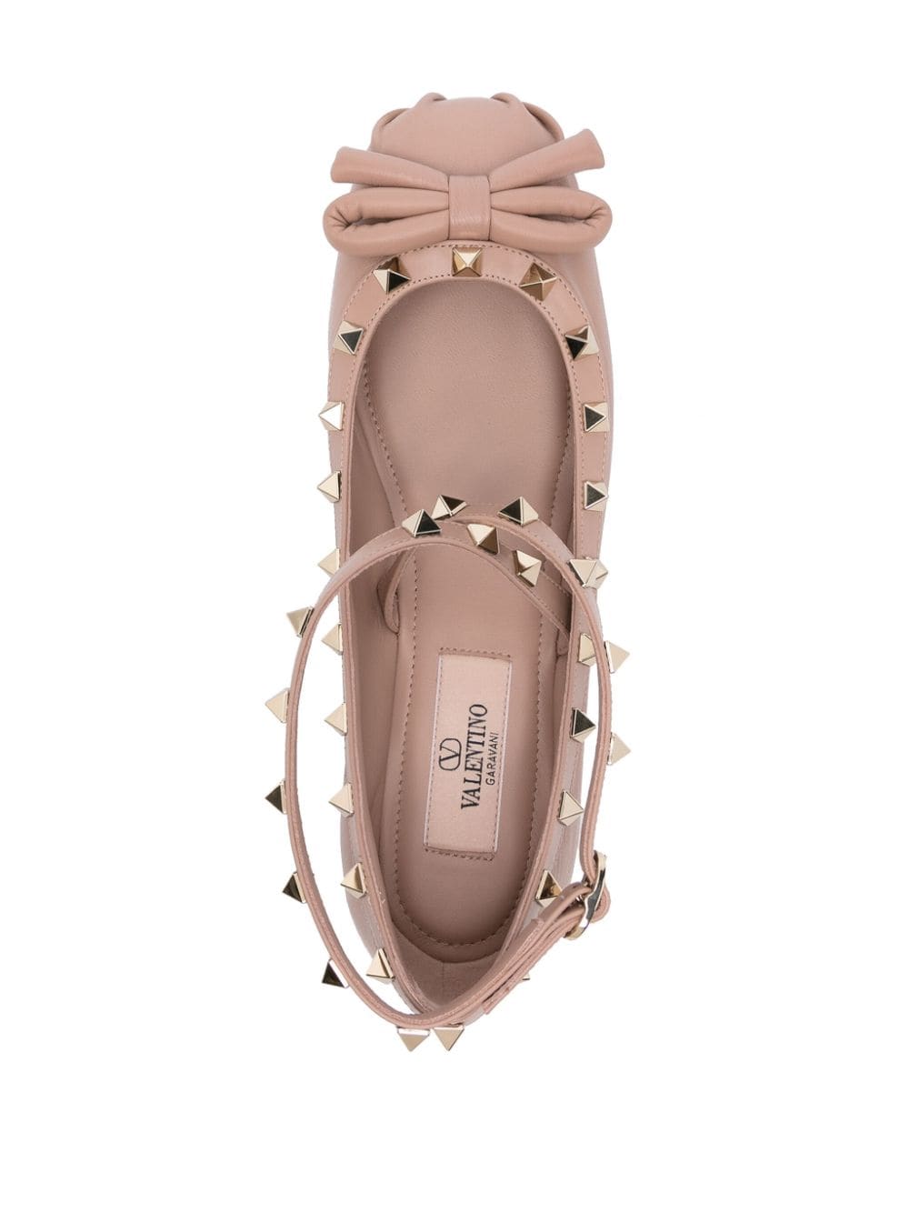 VALENTINO GARAVANI VALENTINO GARAVANI- Rockstud Leather Ballet Flats