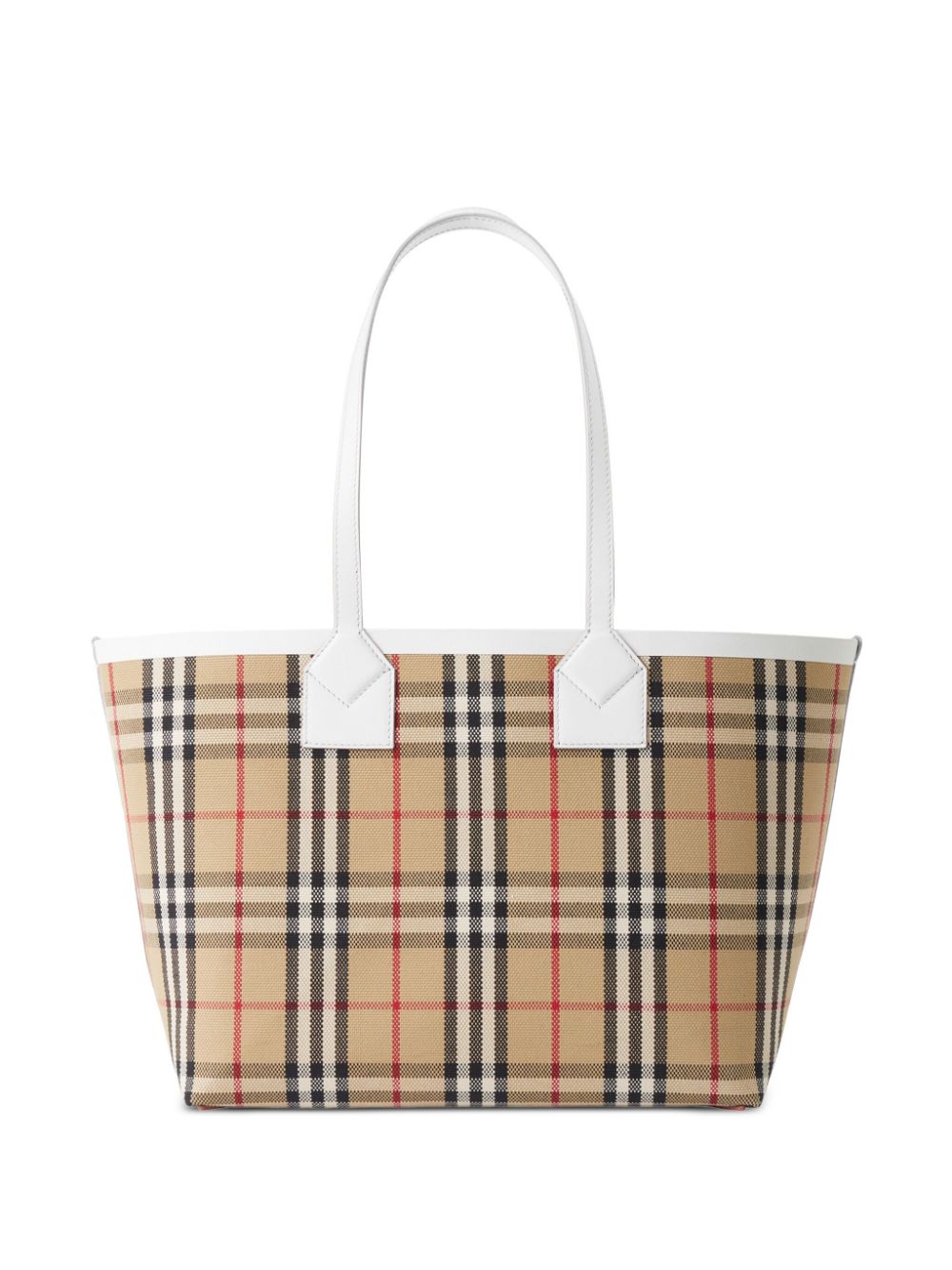 Burberry BURBERRY- Check Motif Small Tote Bag