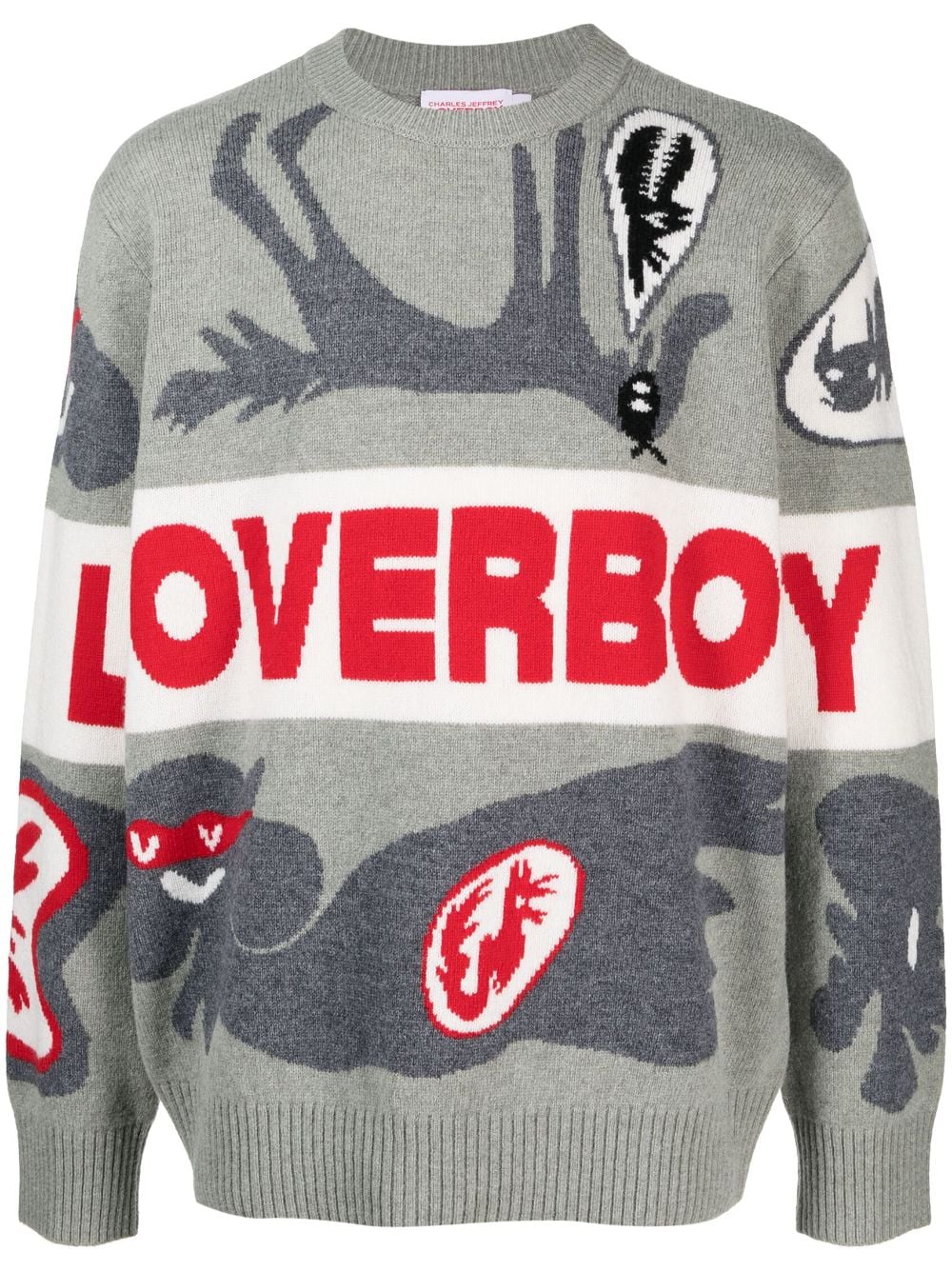Charles jeffrey loverboy CHARLES JEFFREY LOVERBOY- Logo Wool Blend Sweater