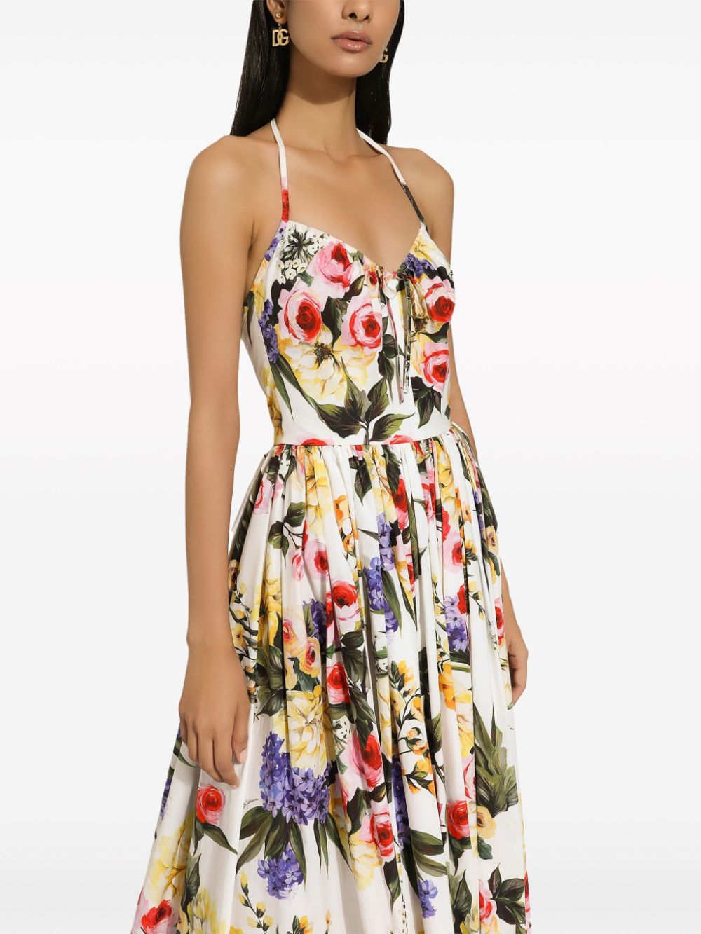 Dolce & Gabbana DOLCE & GABBANA- Printed Cotton Midi Dress