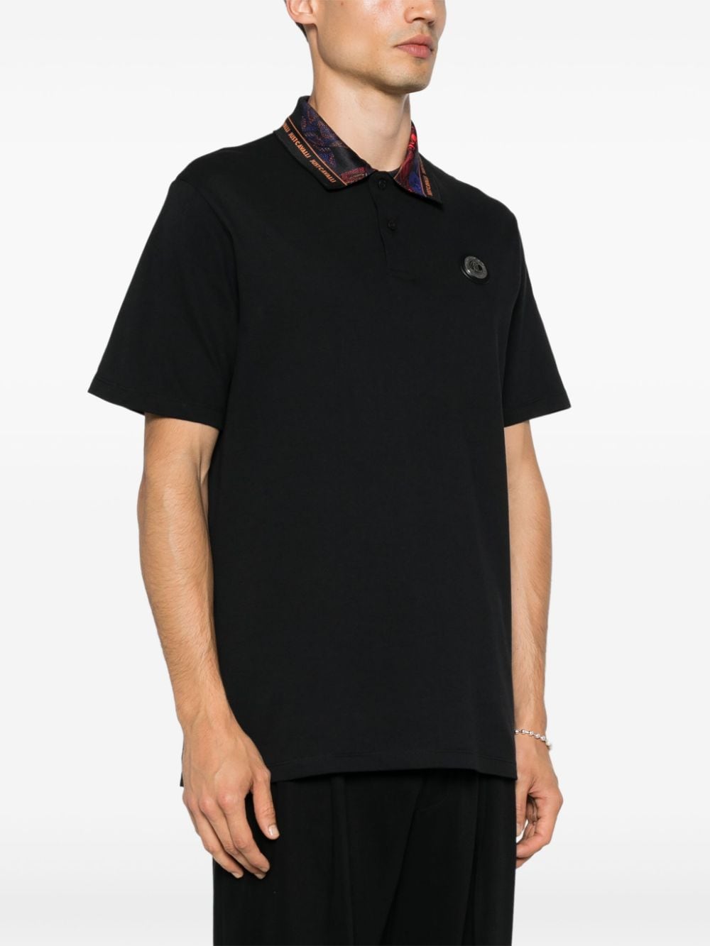 Just Cavalli JUST CAVALLI- Short Sleeve Polo Shirt In Cotton