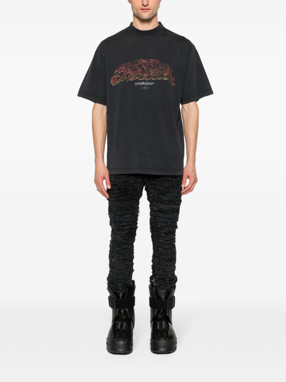 Balenciaga BALENCIAGA- Printed T-shirt