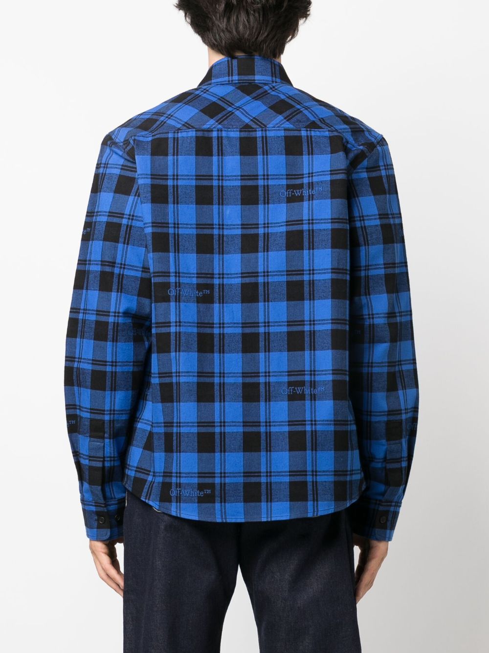 OFF-WHITE OFF-WHITE- Checked Cotton Shirt