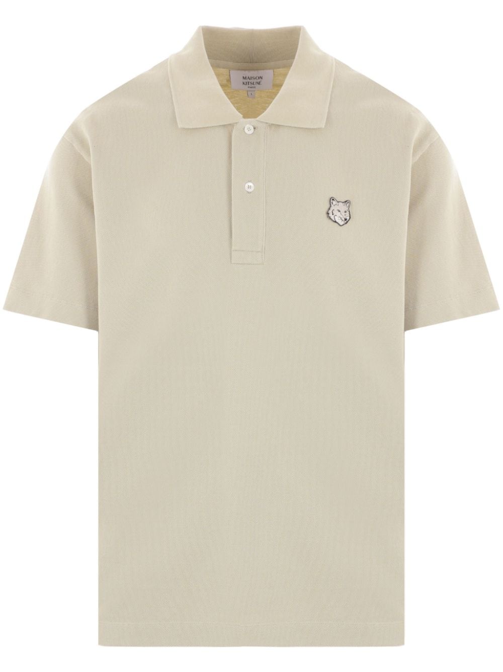  MAISON KITSUNE'- Fox Head Cotton Polo Shirt