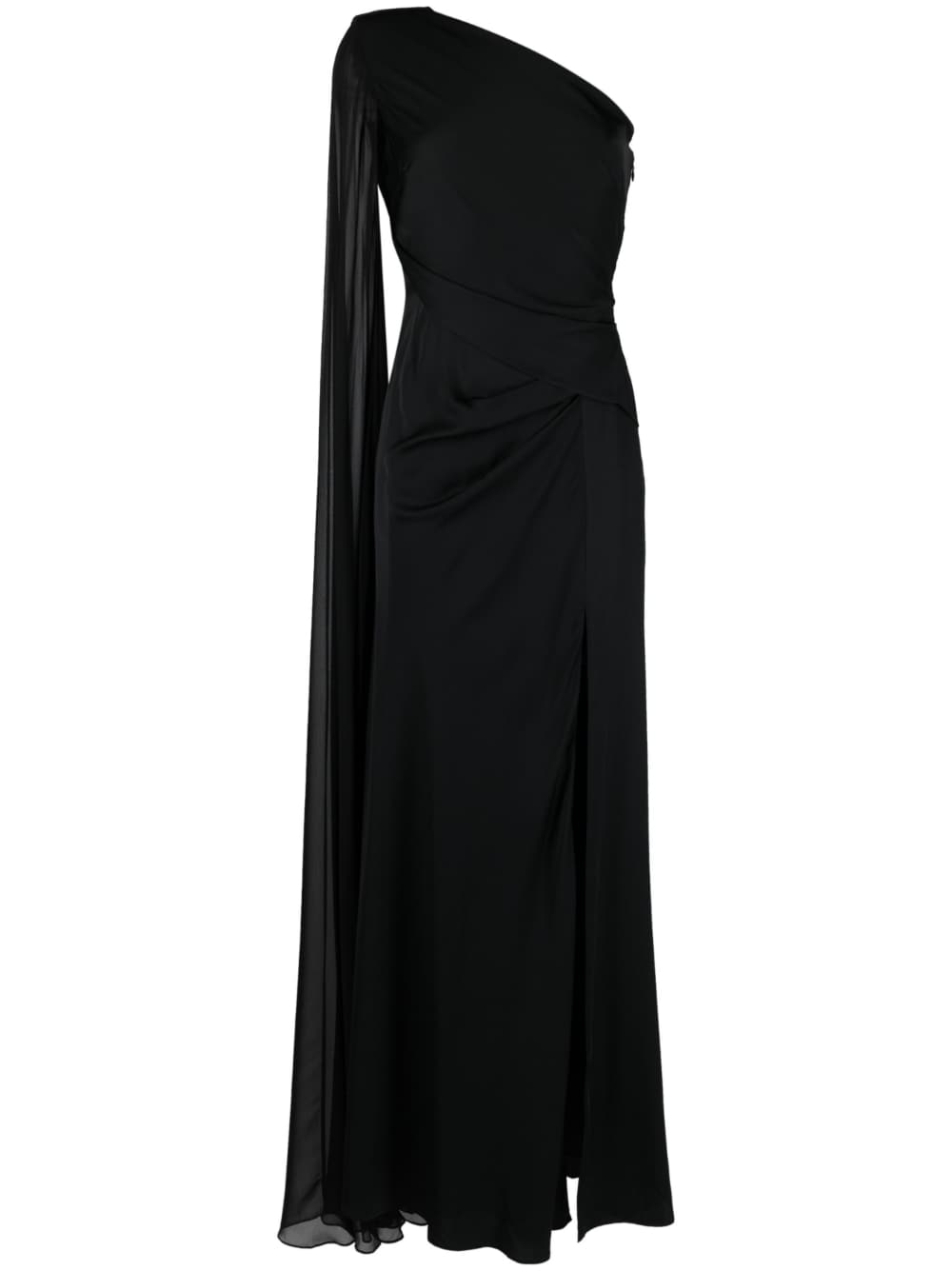 Roland Mouret ROLAND MOURET- Asymmetric Silk Crepe Long Dress