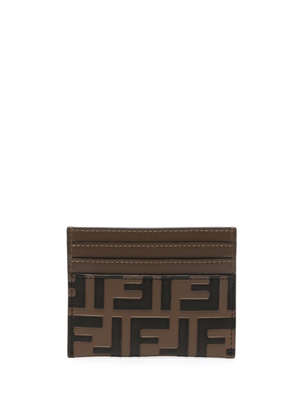 FENDI FENDI- Ff Diamonds Leather Card Case