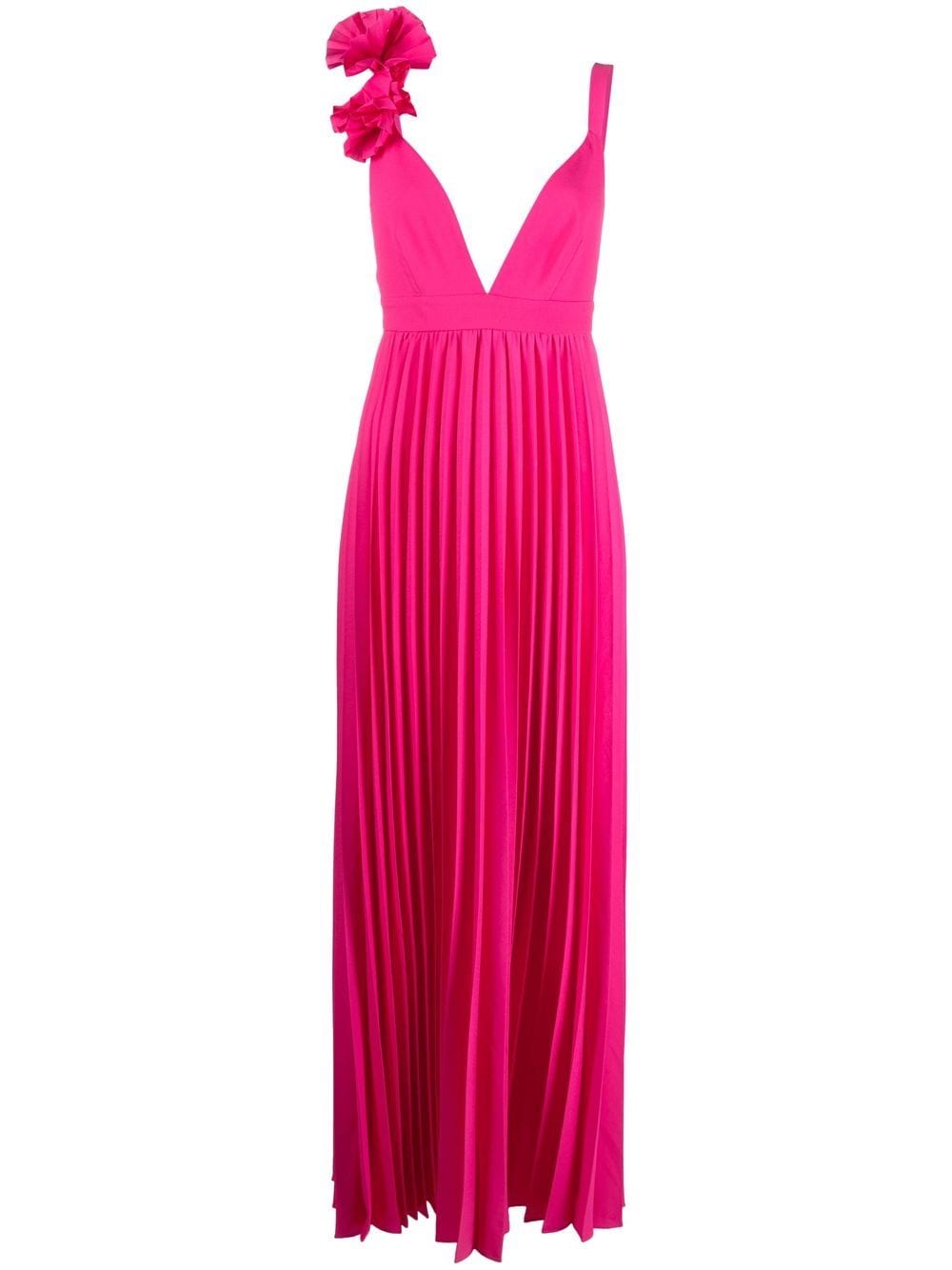 Parosh PAROSH- Pleated Long Dress