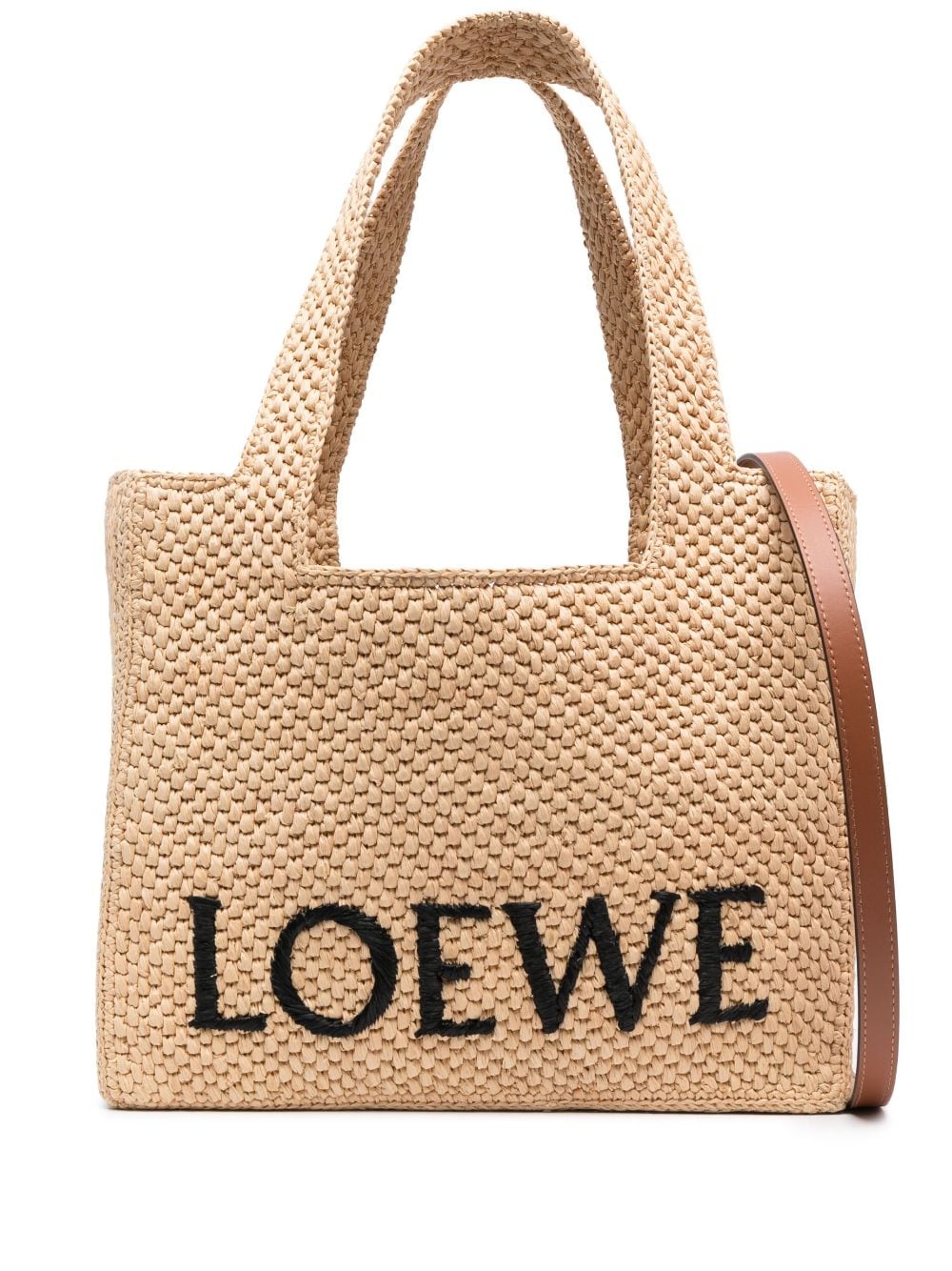 Loewe Paula's Ibiza LOEWE PAULA'S IBIZA- Loewe Font Medium Raffia Tote Bag
