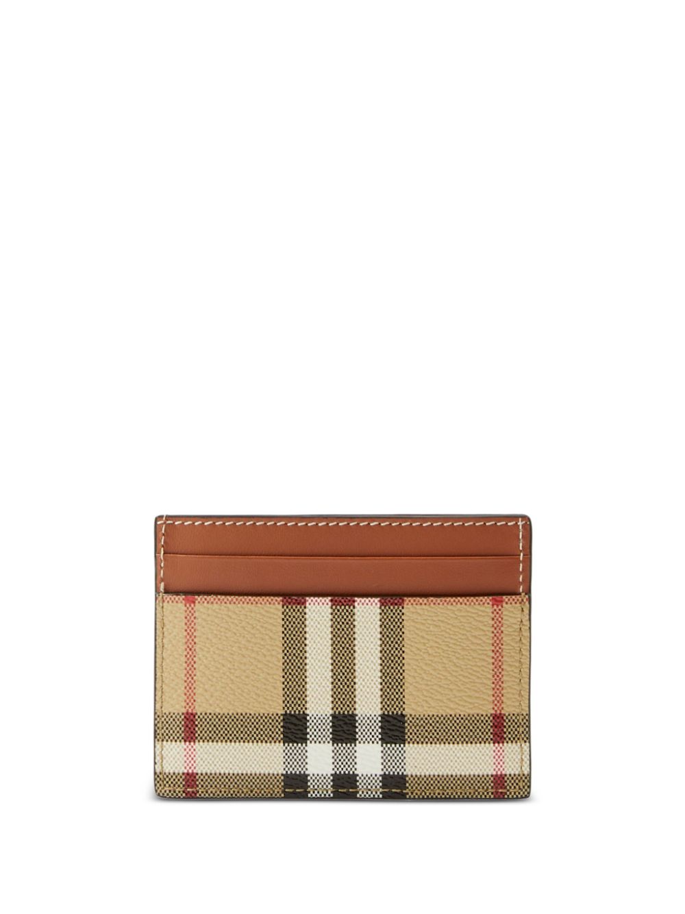 Burberry BURBERRY- Check Motif Credit Card Case