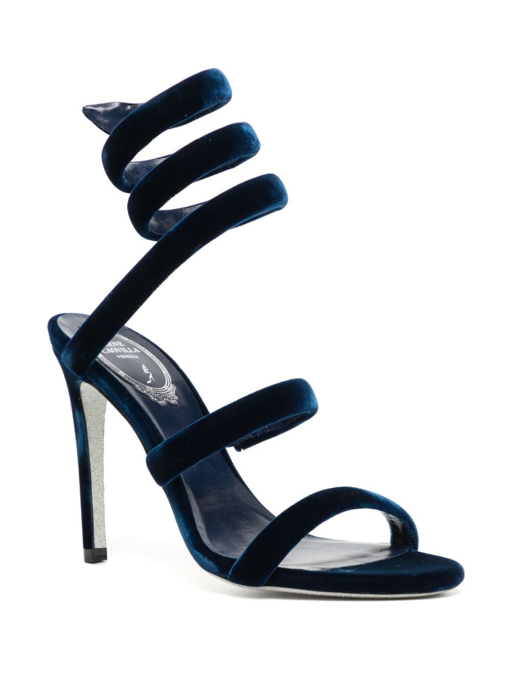 René Caovilla RENÉ CAOVILLA- Cleo Velvet Sandals