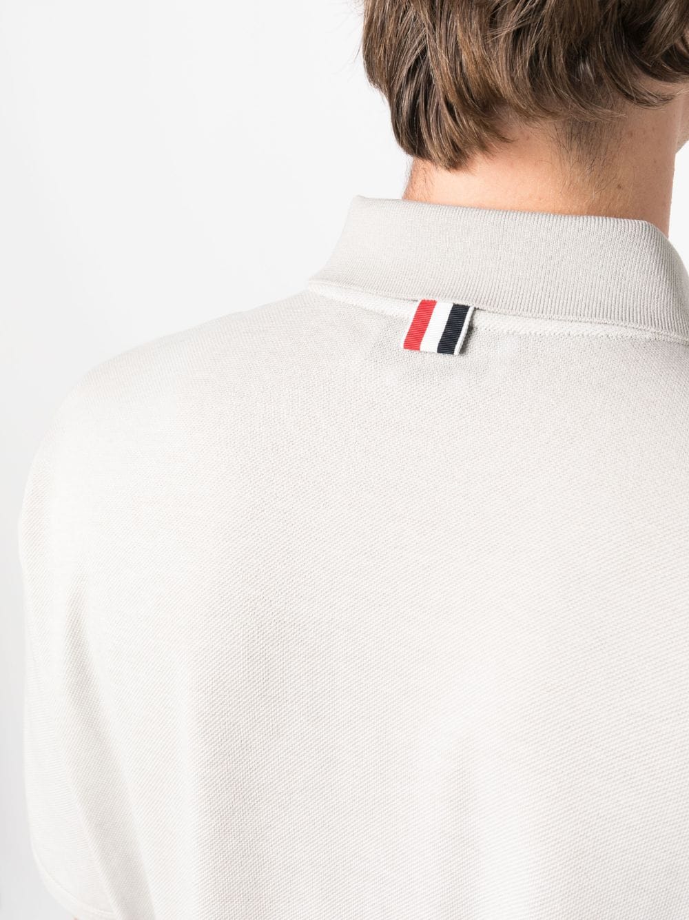 Thom Browne THOM BROWNE- Oversized Cotton Polo Shirt