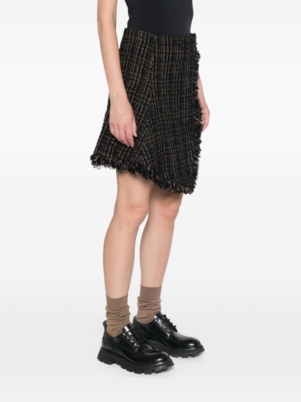 Sacai SACAI- Tweed Wool Mini Skirt