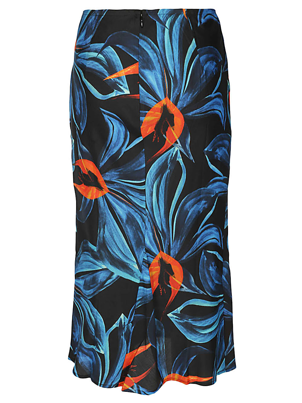 Louisa Ballou LOUISA BALLOU- Printed Cotton Blend Silk Midi Skirt