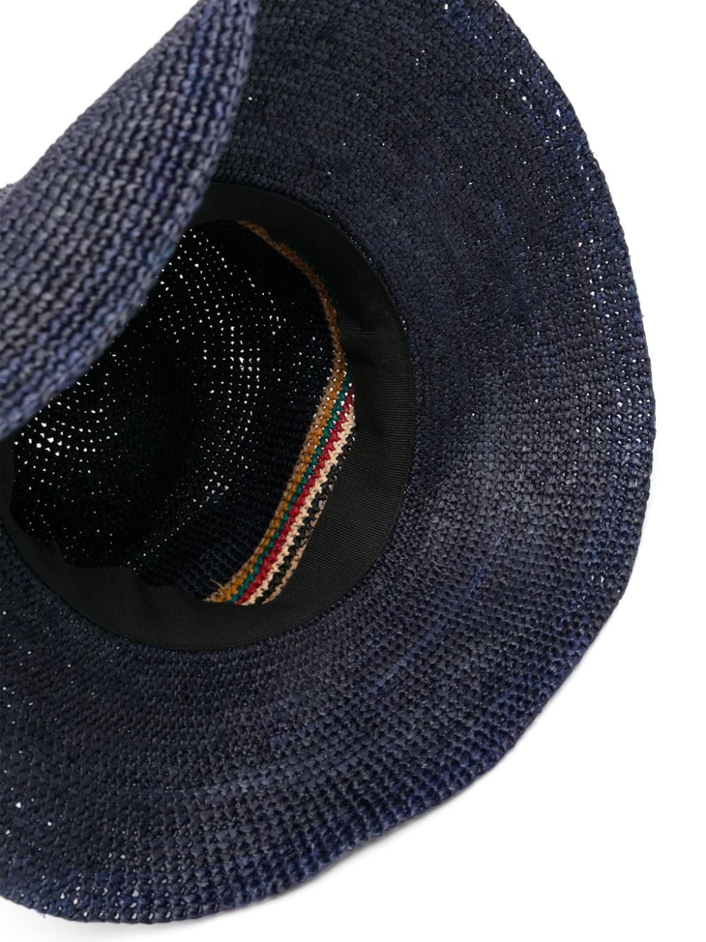 Paul Smith PAUL SMITH- Ribbon-detail Straw Fedora Hat