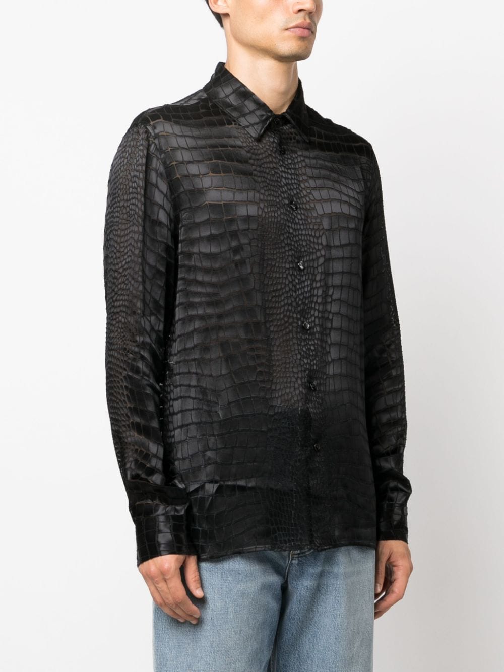 Versace VERSACE- Viscose And Silk Blend Shirt