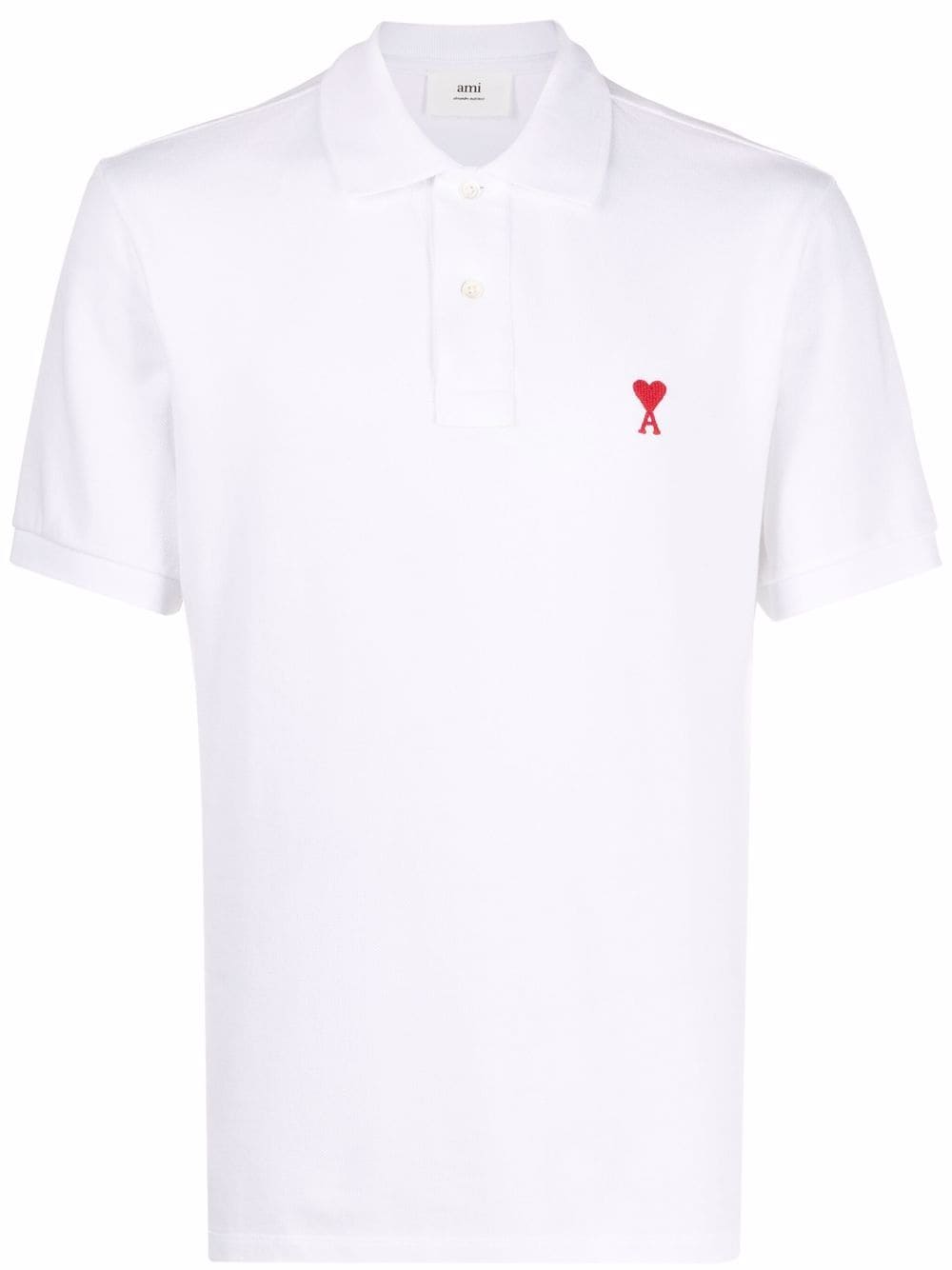 Ami Paris AMI PARIS- Ami De Coeur Organic Cotton Polo Shirt