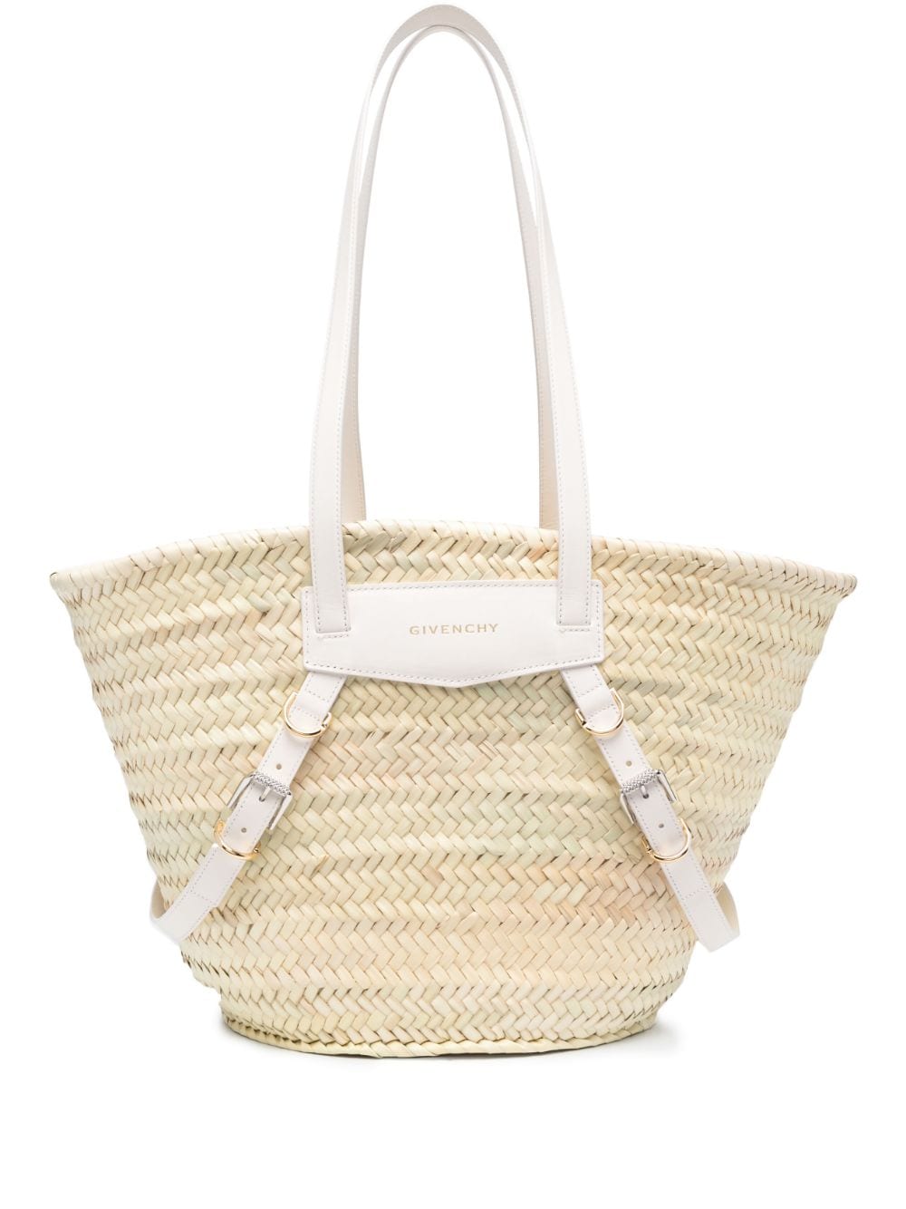 Givenchy GIVENCHY- Voyou Medium Rafia Basket Bag