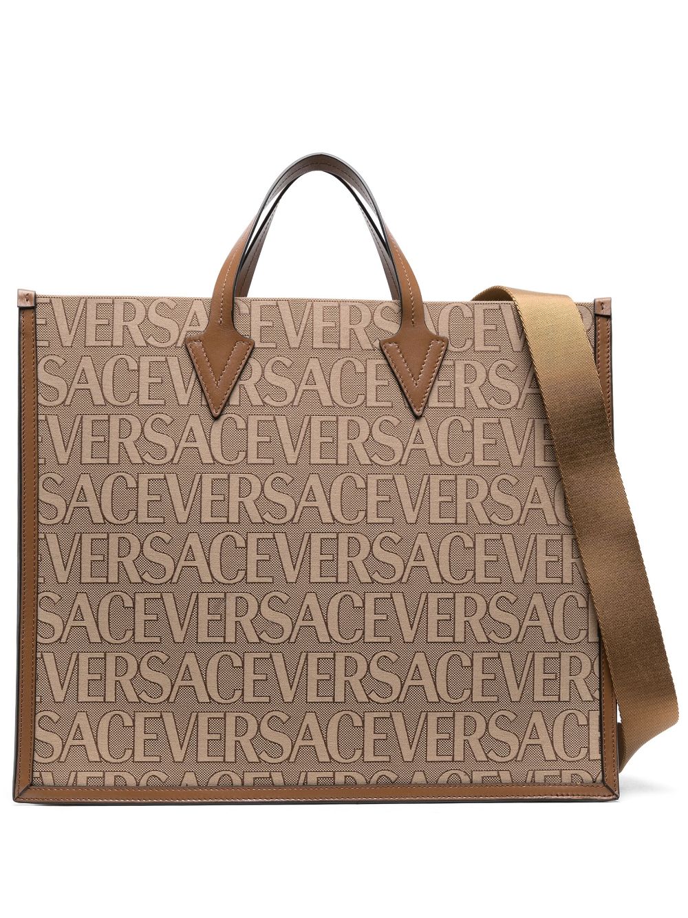 Versace La Vacanza VERSACE LA VACANZA- All Over Logo Large Tote Bag