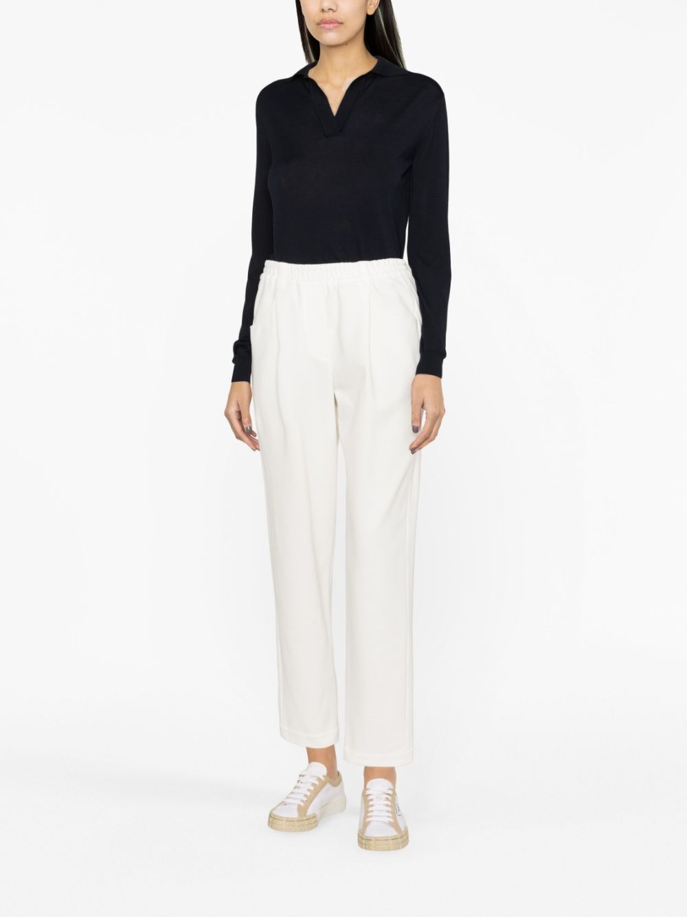 Brunello Cucinelli BRUNELLO CUCINELLI- Cotton Blend Drawstring Trousers