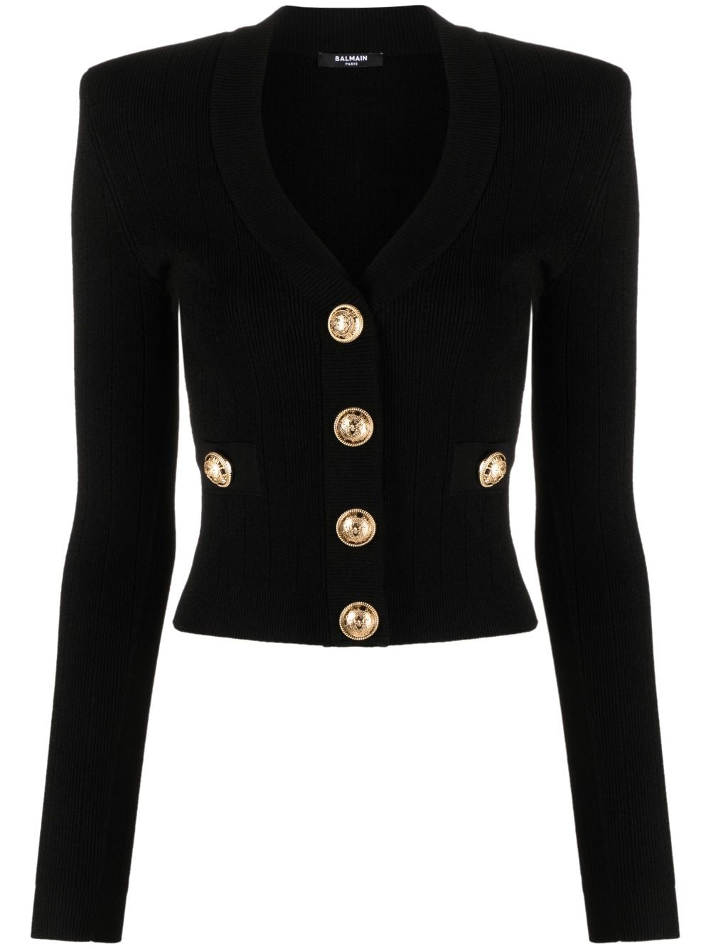 Balmain BALMAIN- Buttoned V-necked Cardigan