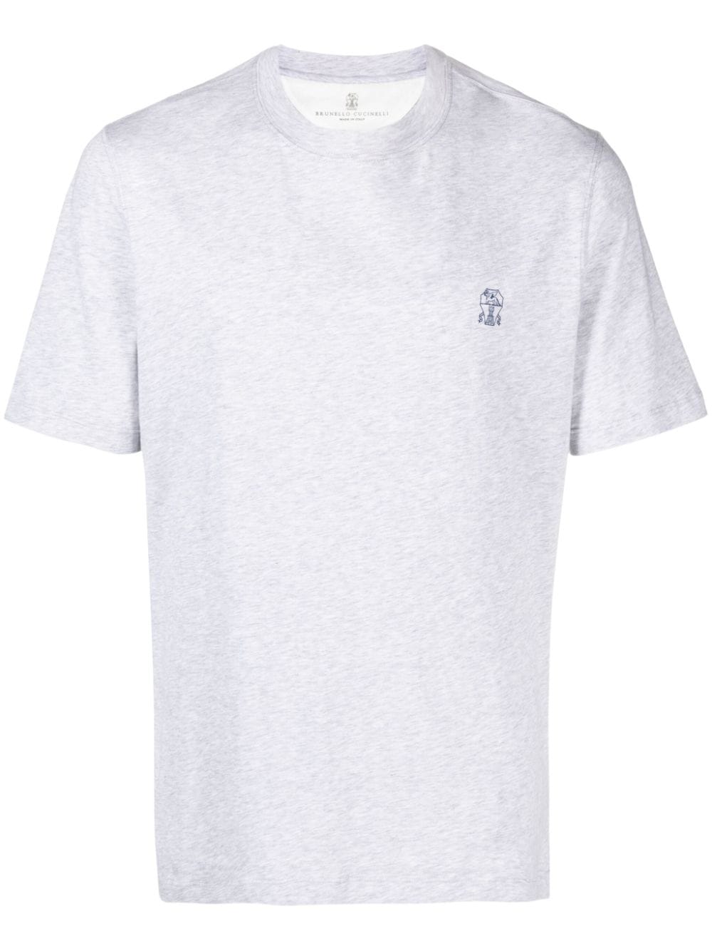 Brunello Cucinelli BRUNELLO CUCINELLI- Logo Cotton T-shirt