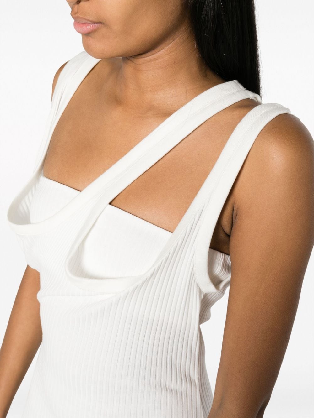 The Attico THE ATTICO- Ribbed Jersey Midi Dress - Runway