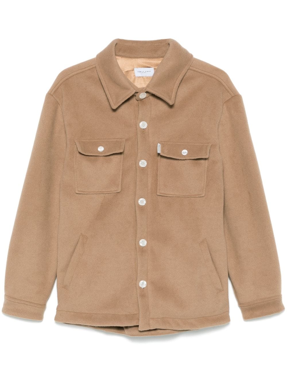 Family First FAMILY FIRST- Brushed Effect Shirt Jacket