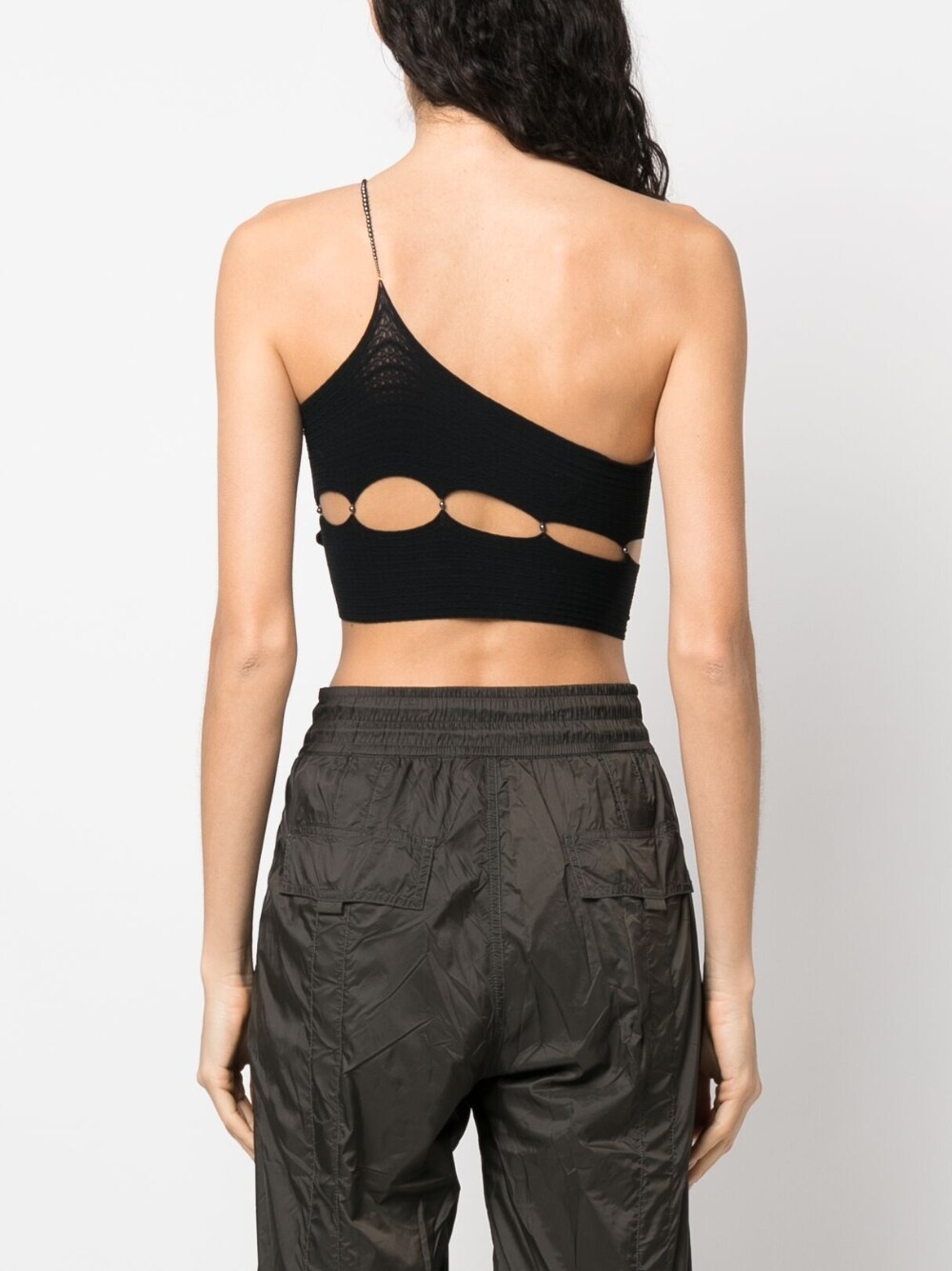 Rui RUI- Cut-out Detail One-shoulder Cropped Top